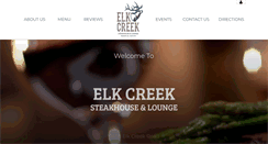 Desktop Screenshot of elkcreeksteakhouse.com